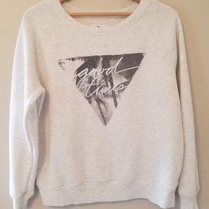 American Eagle Good Times Cream Sweatshirt Comfy